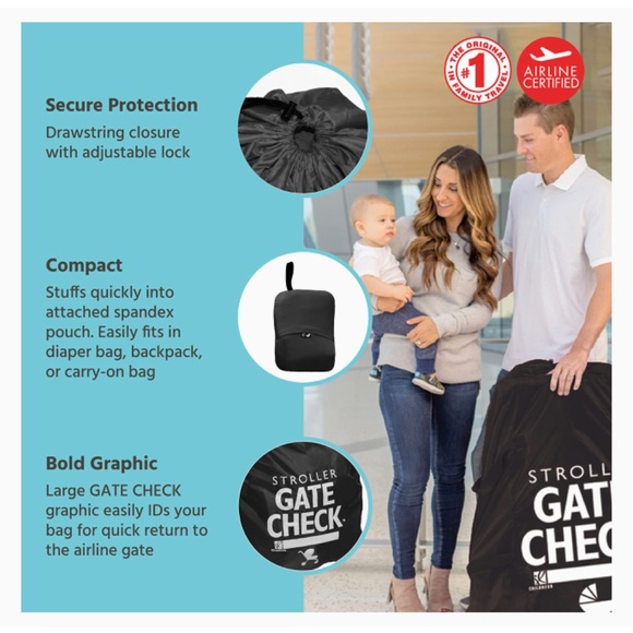J.L. Childress Gate Check Bag for Single & Double Strollers for Airplane🛬NWT🏷️ - Picture 4 of 11